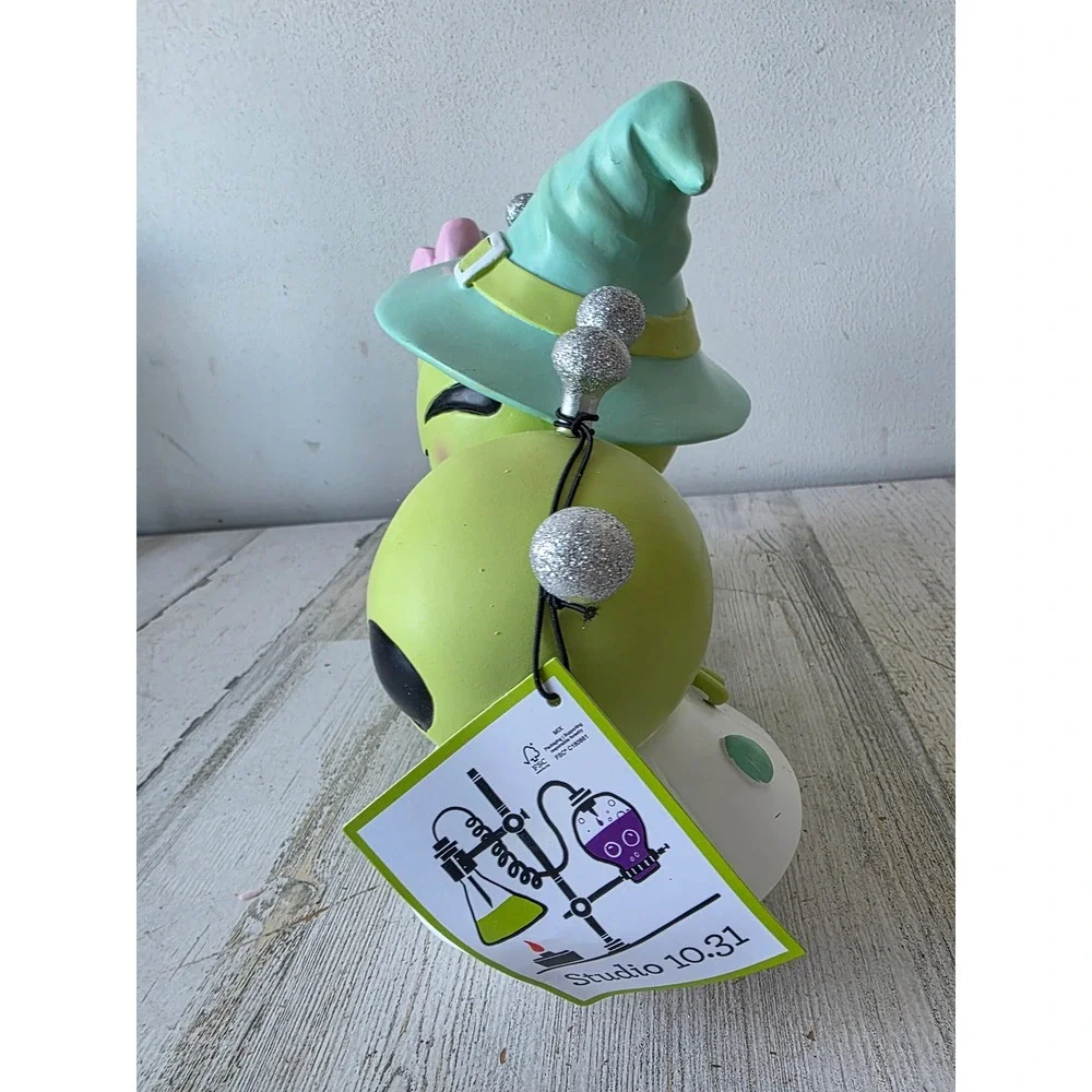 Studio 10.31 alien statue figurine UFO Halloween decor glitter‎ pastel pink teal